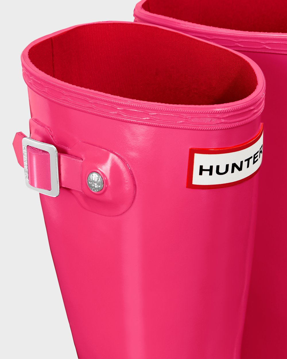 Botas de Lluvia Hunter Niños - Original Big Gloss - Rosas Claro - YAMDGTH-78